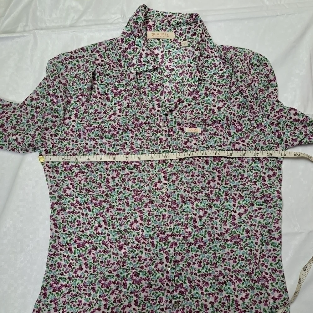 GUESS Los Angeles‎ Floral Button down Shirt - Picture 9 of 10
